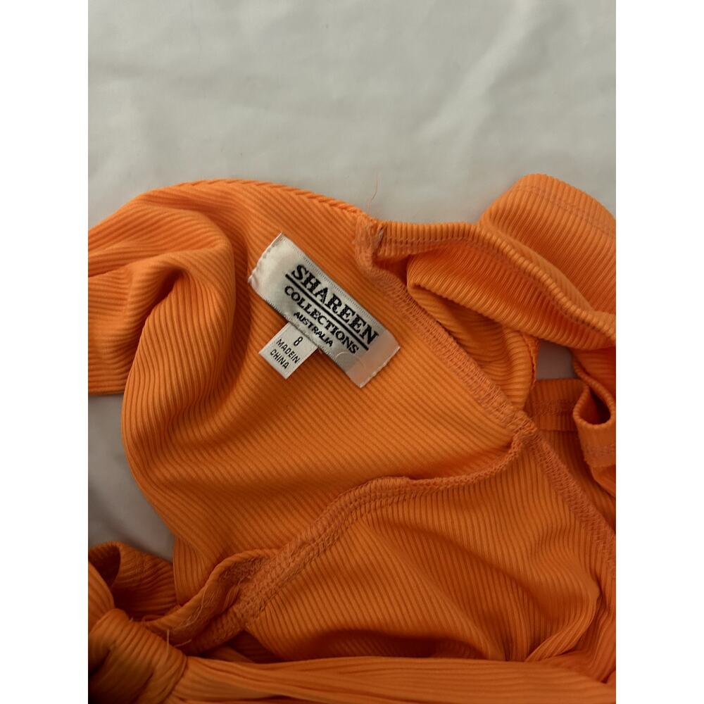 orange cut out mini dress - Picture 2 of 3